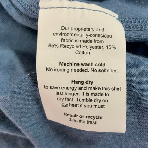 Poncho Outdoors Performance Hoodie M Slate Blue Fast Drying UPF *flaw - Picture 8 of 9